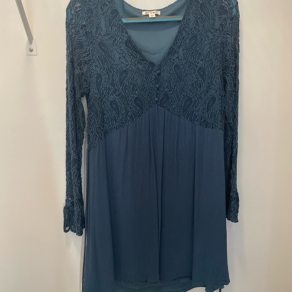 Miami Blue Lace Dress